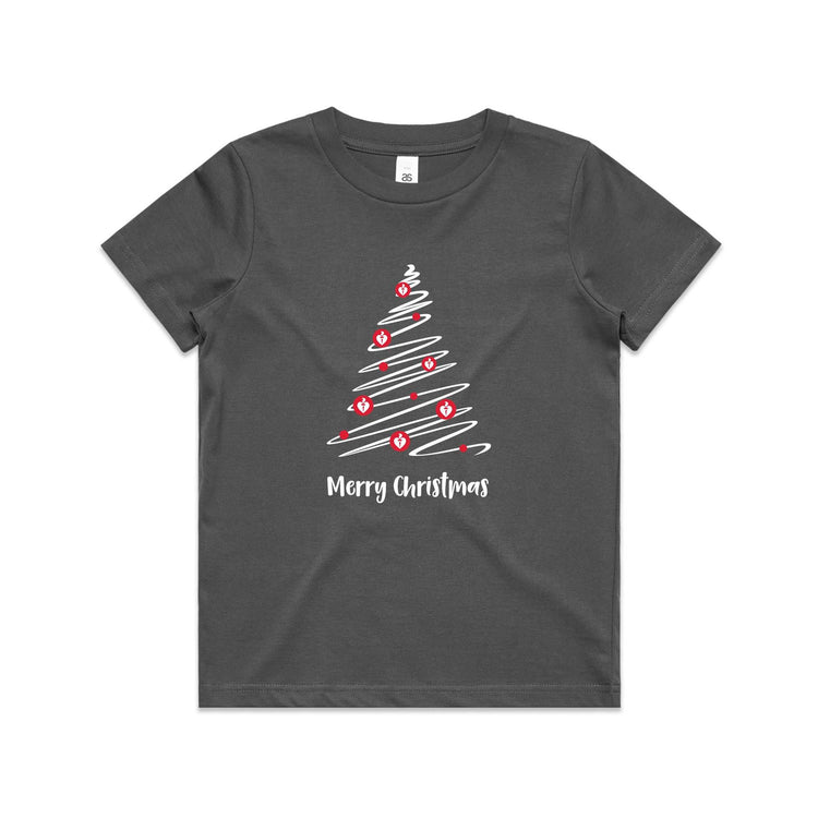 Christmas Tree of Hearts - kid's t-shirt