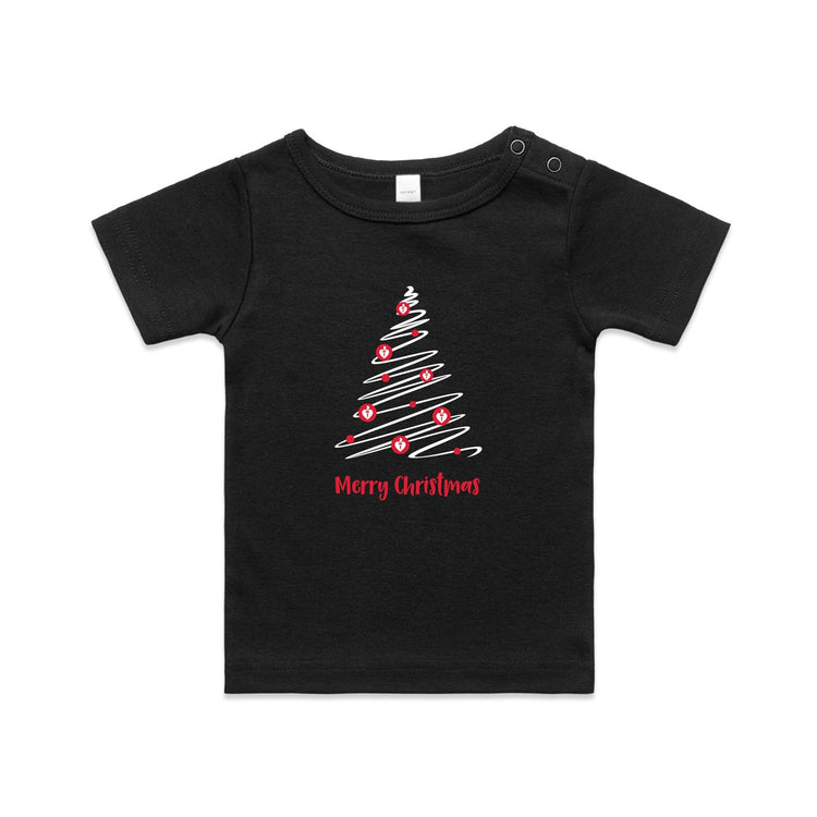 Christmas Tree of Hearts - baby tee
