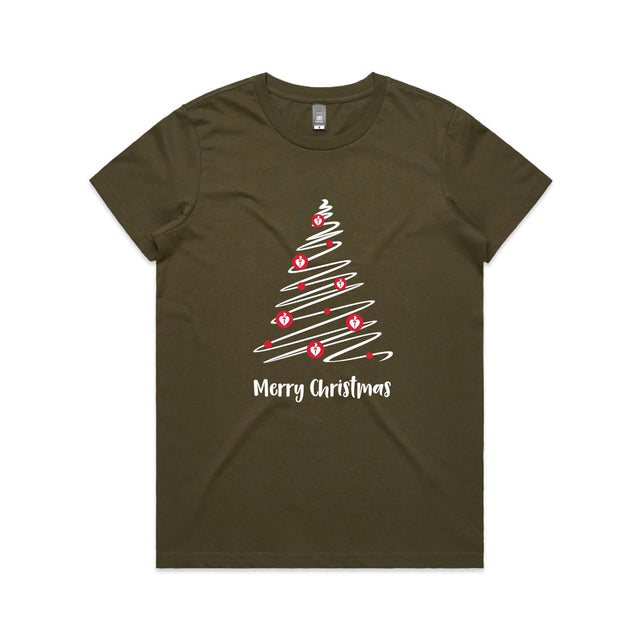 Christmas Tree of Hearts - women's t-shirt