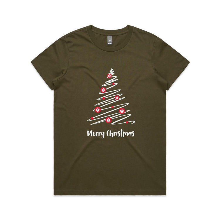 Christmas Tree of Hearts - women's t-shirt