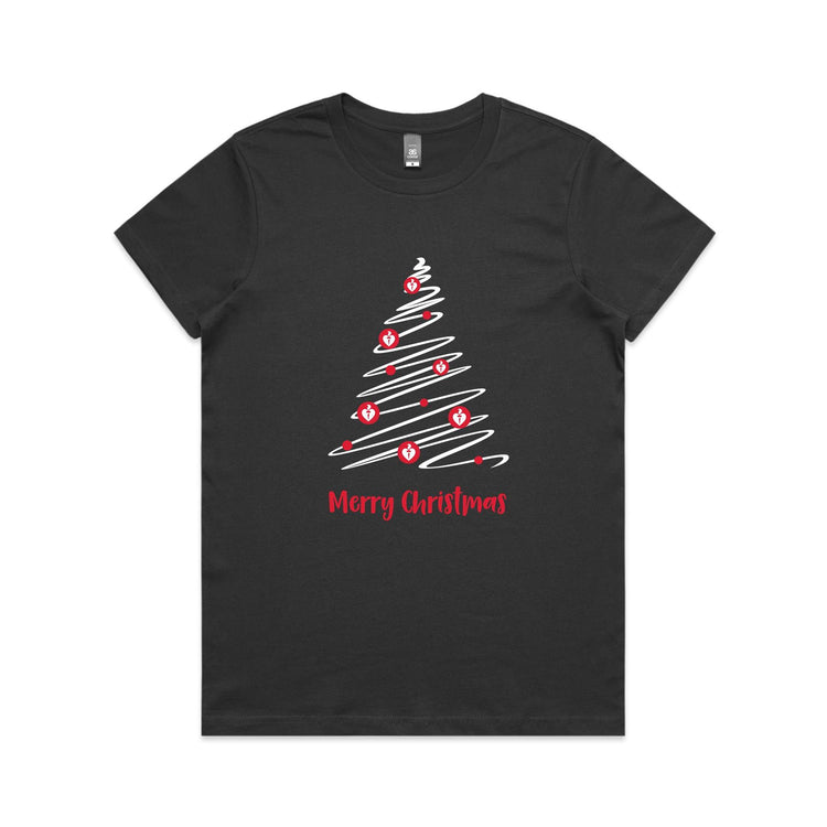 Christmas Tree of Hearts - women's t-shirt