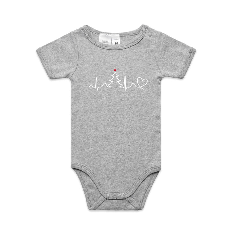 Seasonal Heartbeat - baby onesie