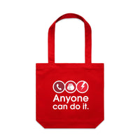 Call. Push. Shock - tote bag