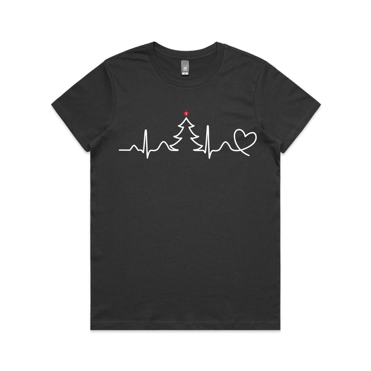 Seasonal Heartbeat - women's t-shirt