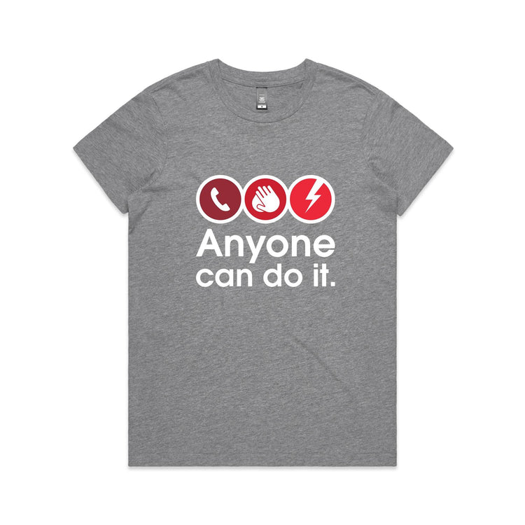 Call. Push. Shock - women's t-shirt