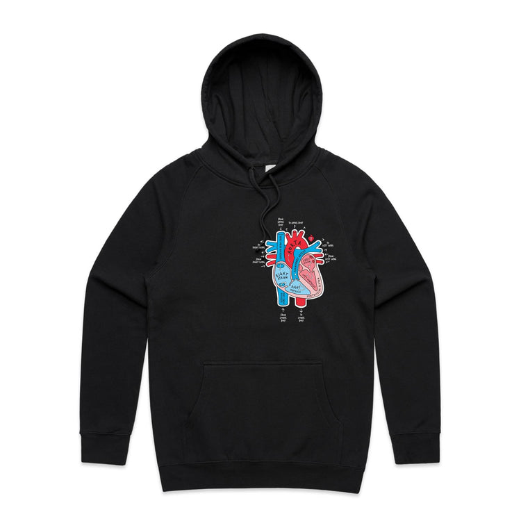 Anatomical heart - unisex hoodie