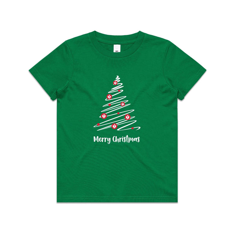 Christmas Tree of Hearts - kid's t-shirt