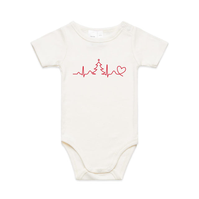 Seasonal Heartbeat - baby onesie