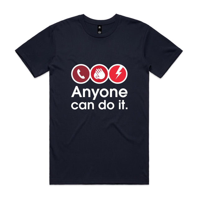 Call. Push. Shock - unisex t-shirt