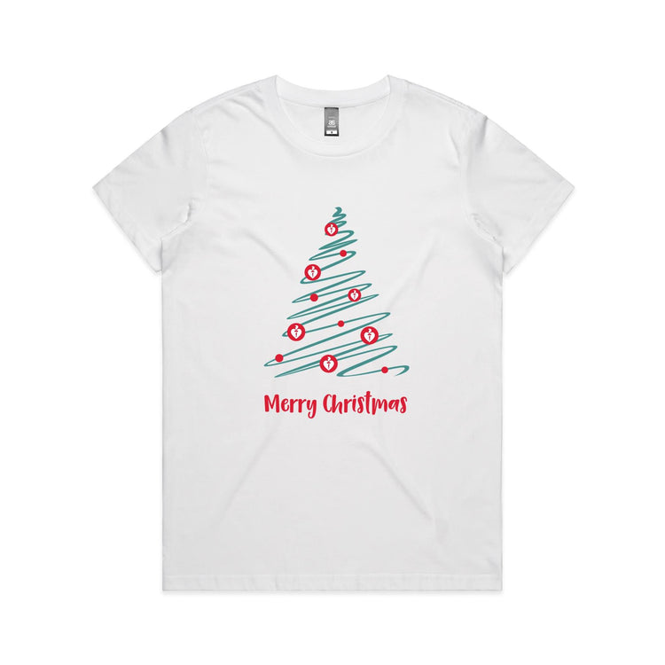 Christmas Tree of Hearts - women's t-shirt
