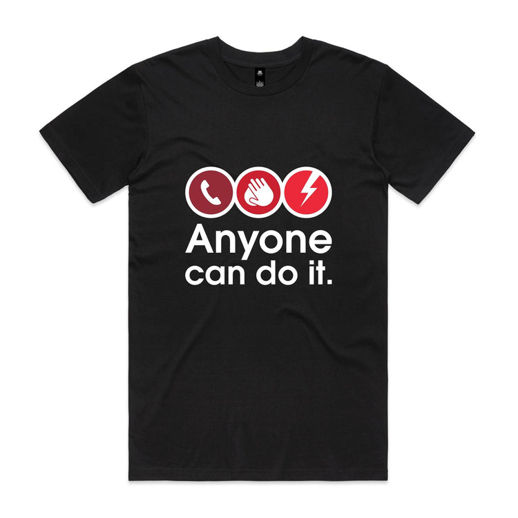 Call. Push. Shock - unisex t-shirt