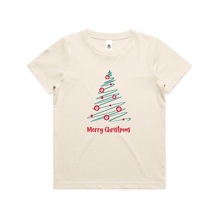 Christmas Tree of Hearts - kid's t-shirt