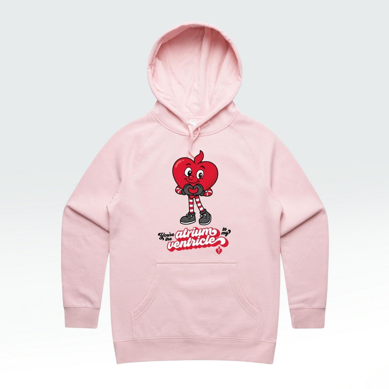 Atrium to my ventricle - women's hoodie
