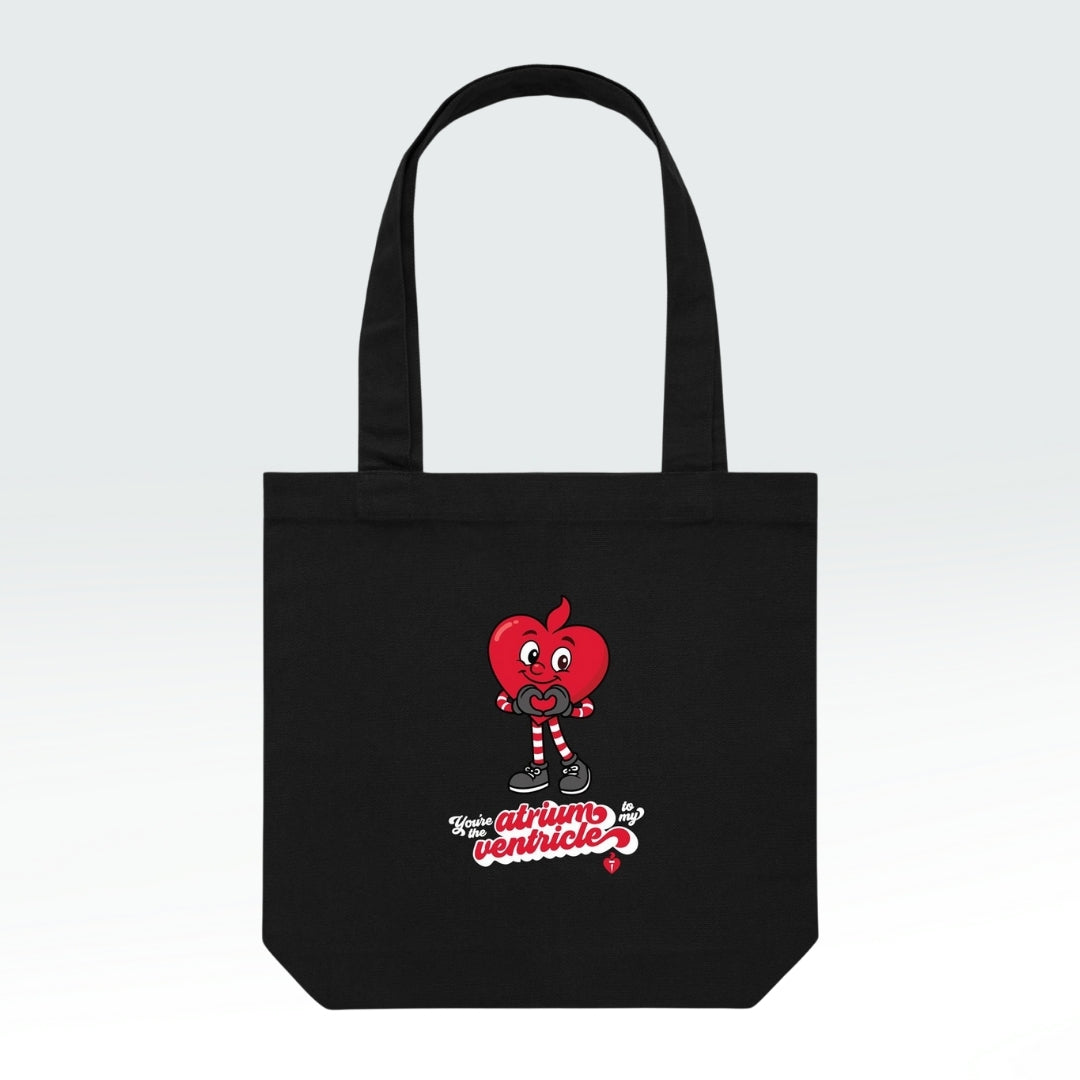 Atrium to my ventricle - tote bag