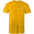Gold unisex Heart Foundation Walking small logo t-shirt