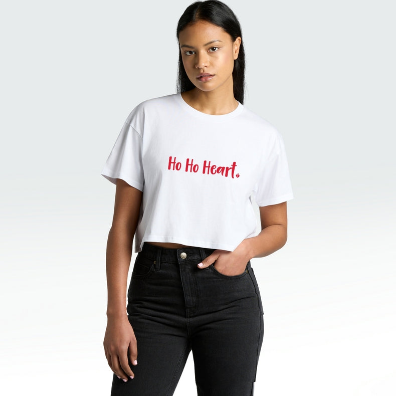 Ho Ho Heart - women's crop top
