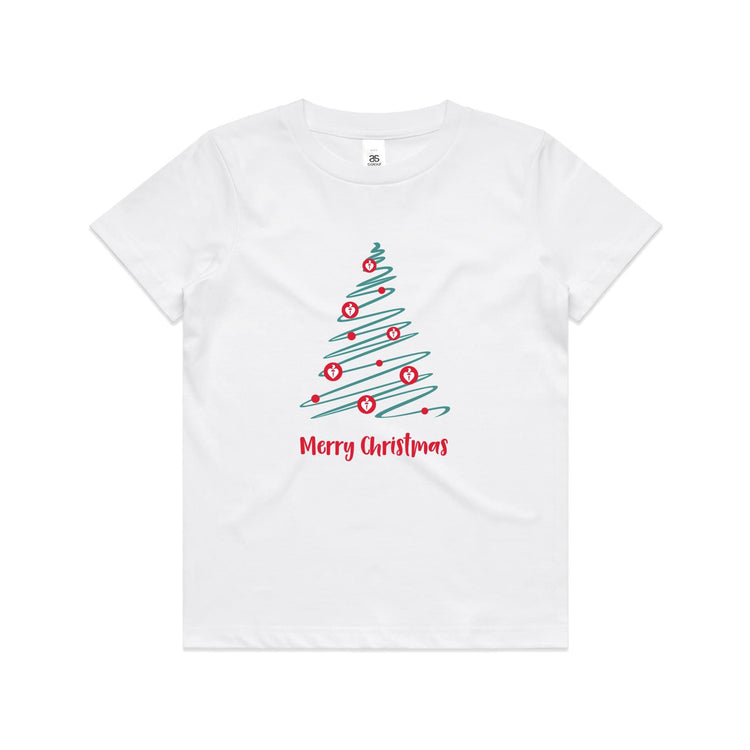 Christmas Tree of Hearts - kid's t-shirt