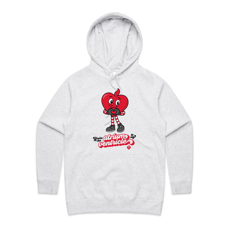 Atrium to my ventricle - women's hoodie