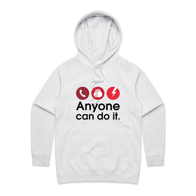 Call. Push. Shock - women's hoodie