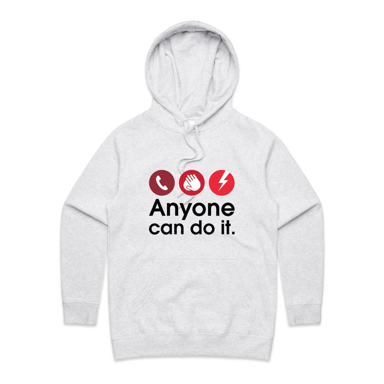 Call. Push. Shock - women's hoodie