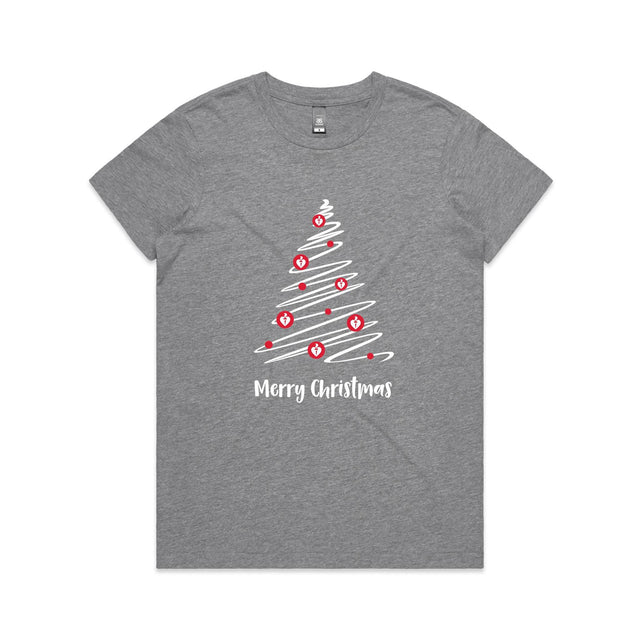 Christmas Tree of Hearts - women's t-shirt