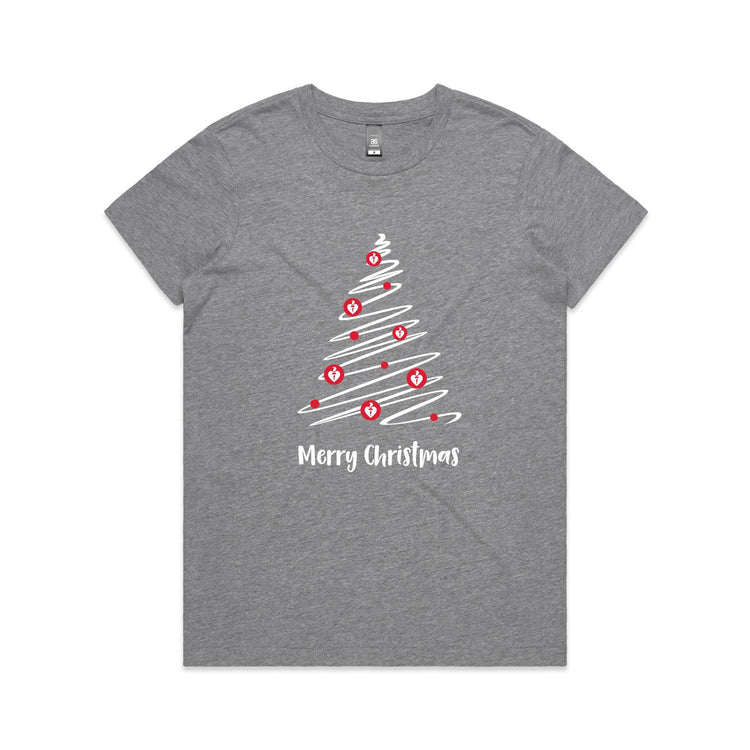 Christmas Tree of Hearts - women's t-shirt