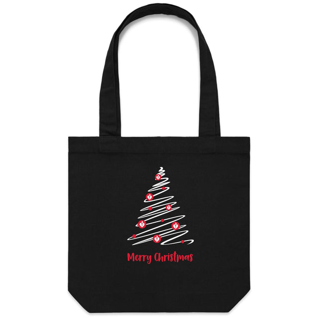 Christmas Tree of Hearts - tote bag