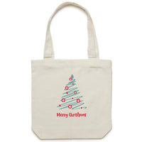 Christmas Tree of Hearts - tote bag