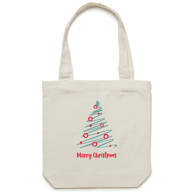 Christmas Tree of Hearts - tote bag