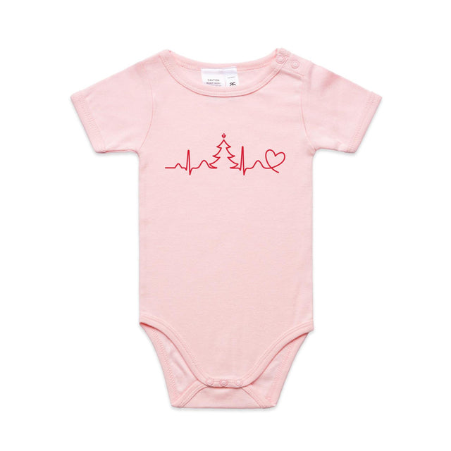 Seasonal Heartbeat - baby onesie