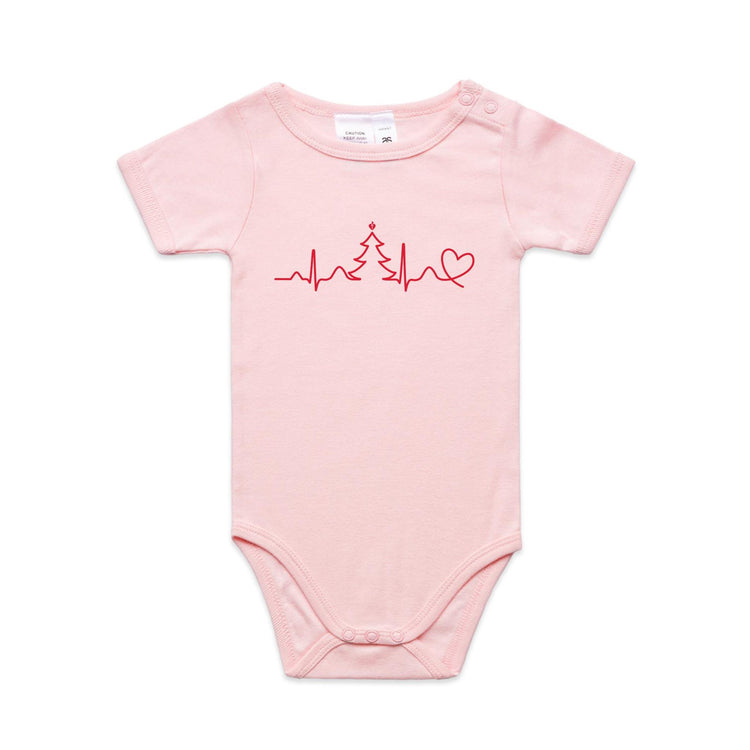Seasonal Heartbeat - baby onesie