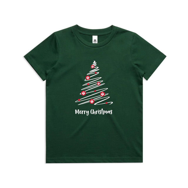 Christmas Tree of Hearts - kid's t-shirt
