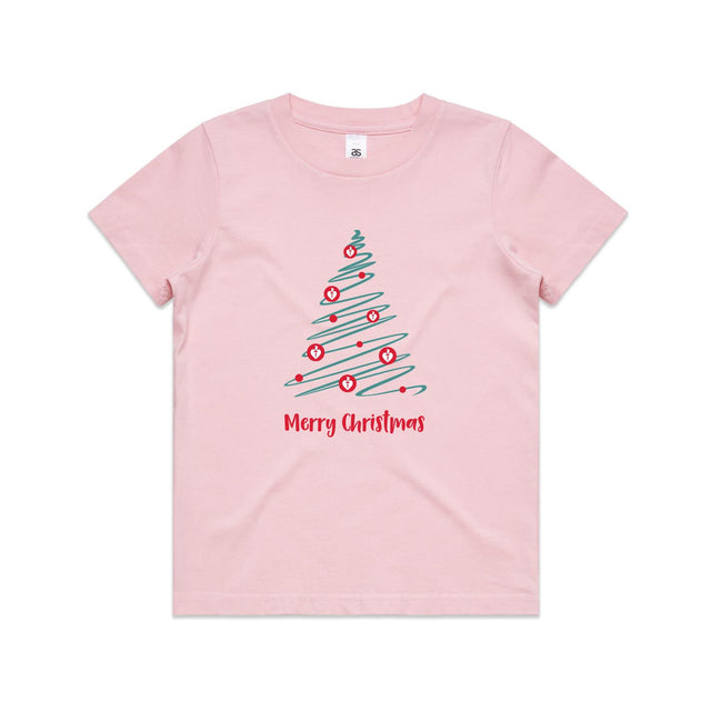 Christmas Tree of Hearts - kid's t-shirt