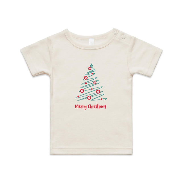 Christmas Tree of Hearts - baby tee