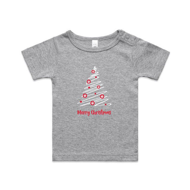 Christmas Tree of Hearts - baby tee