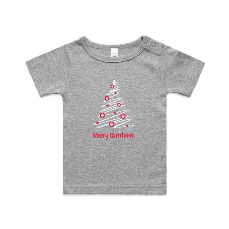 Christmas Tree of Hearts - baby tee