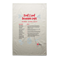 Fruit and Nut Brownie Cups Recipe - tea towel