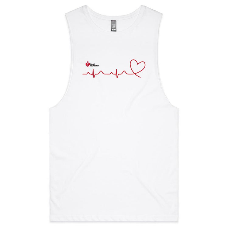 Heartbeat line - men's tank