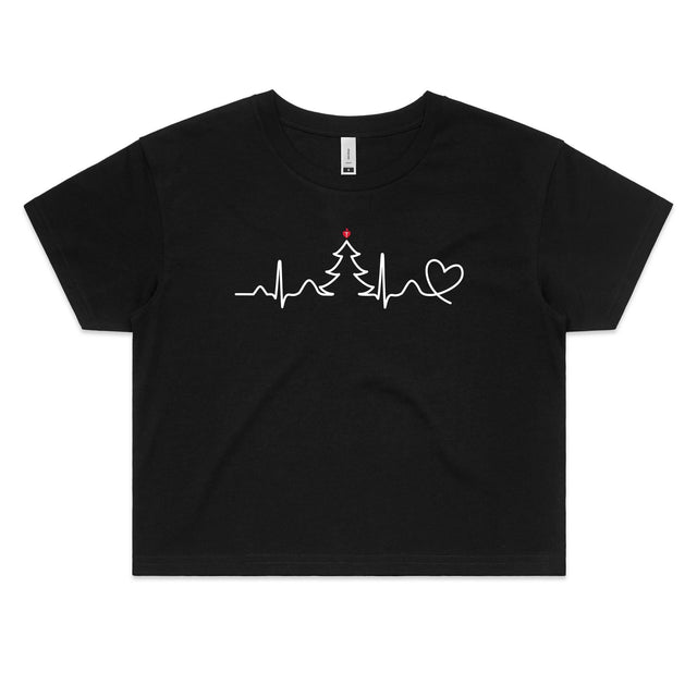 Seasonal Heartbeat - women's crop top