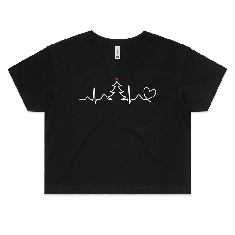 Seasonal Heartbeat - women's crop top