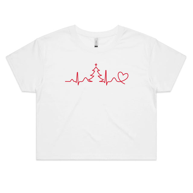 Seasonal Heartbeat - women's crop top