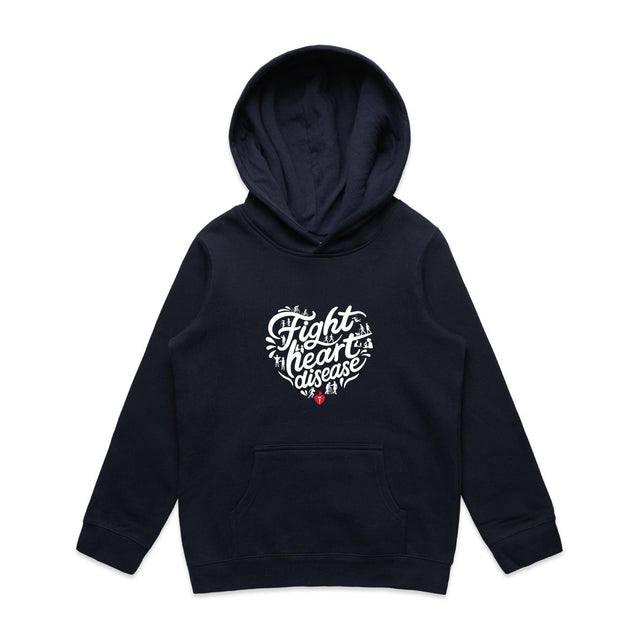 Fight heart disease - kid's hoodie