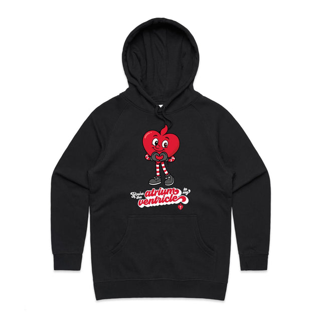 Atrium to my ventricle - women's hoodie