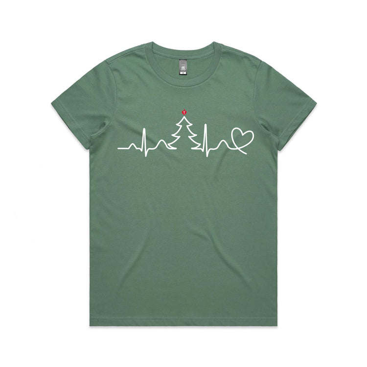 Seasonal Heartbeat - women's t-shirt