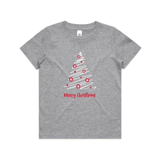 Christmas Tree of Hearts - kid's t-shirt