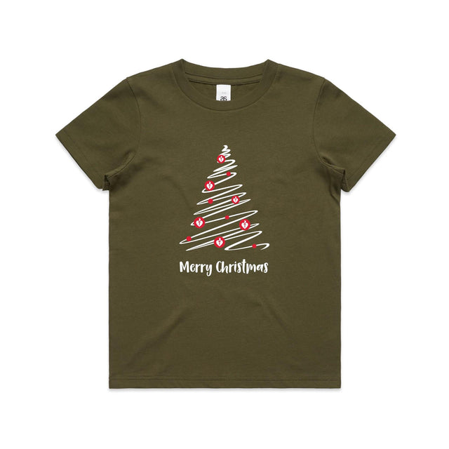 Christmas Tree of Hearts - kid's t-shirt