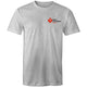 Heart Foundation Walking program mens/unisex grey marle T-Shirt with red/black logo left chest