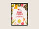 Heart Foundation Bowl Foods recipe booklet cover shown on tablet device