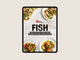 Heart Foundation Fish recipe ebook displayed on  tablet screen
