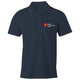 Navy Heart Foundation unisex polo shirt featuring Walking logo.